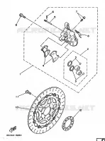 ETRIER DE FREIN AVANT pour Yamaha TZ 1986