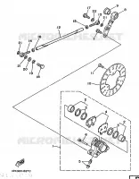 ETRIER DE FREIN ARRIERE pour Yamaha TZ 1986