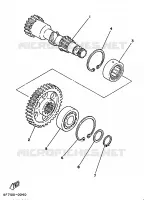 ARBRE INTERMEDIAIRE pour Yamaha TZ 1986