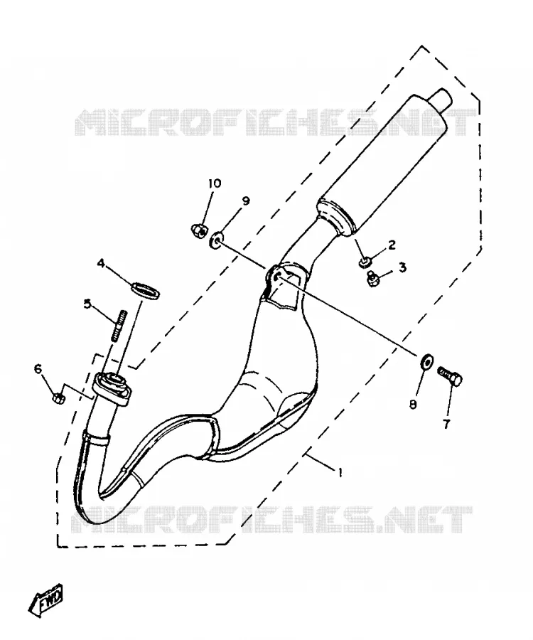 ECHAPPEMENT Yamaha MOTO 125 1991 TZR  TZR125