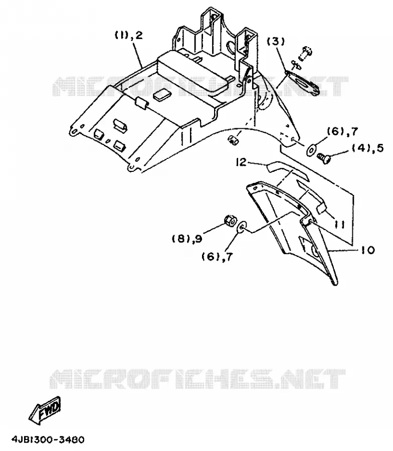 PIÈCES OPTIONNELLES - PARTIE CYCLE Yamaha MOTO 125 1993 TZR  TZR125