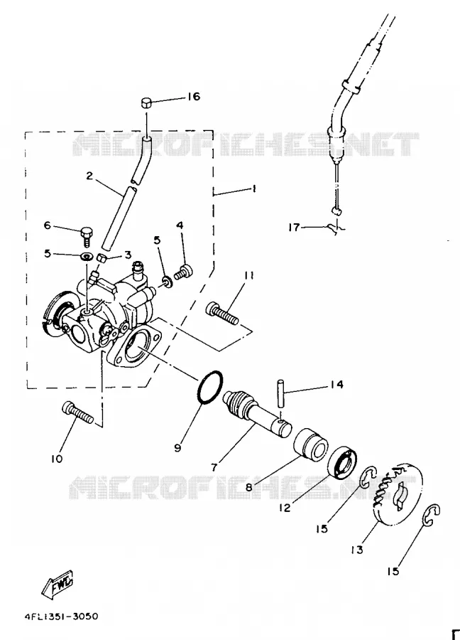 POMPE A HUILE Yamaha MOTO 125 1995 TZR  TZR125