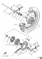 ROUE ARRIERE pour Yamaha TZR 1997