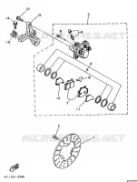 ETRIER / DISQUE DE FREIN ARRIERE pour Yamaha TZR 1997