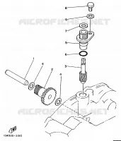 ENGRENAGE DE COMPTE TOURS pour Yamaha TZR 1989