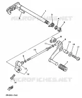 AXE DE SELECTEUR / PEDALE pour Yamaha TZR 1989