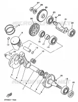 VILEBREQUIN / PISTON pour Yamaha TZR 1989