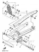 BRAS OSCILLANT / AMORTISSEUR pour Yamaha TZR 1989
