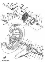 ROUE ARRIERE pour Yamaha TZR 1989