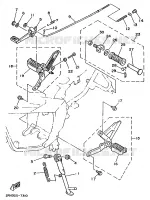 SUPPORT / REPOSE PIEDS pour Yamaha TZR 1989