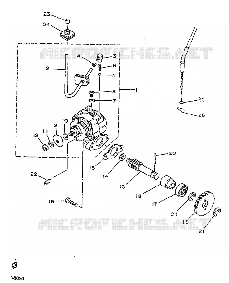 POMPE A HUILE Yamaha MOTO 125 1992 TZR  TZR125R