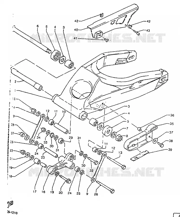 BRAS ARRIERE Yamaha MOTO 125 1992 TZR  TZR125R