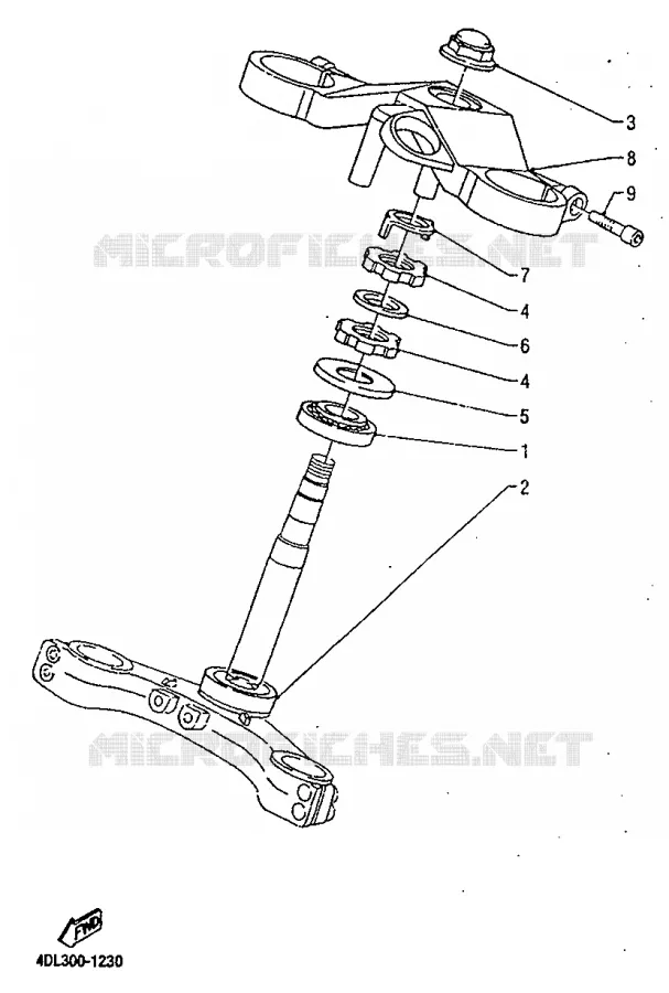 DIRECTION Yamaha MOTO 125 1994 TZR  TZR125RR