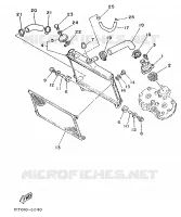 RADIATEUR / DURITES pour Yamaha TZR 1989
