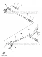 AXE DE SELECTEUR / PEDALE pour Yamaha TZR 1989