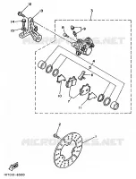 ETRIER DE FREIN ARRIERE pour Yamaha TZR 1989
