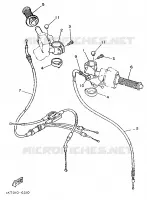 GUIDON ET CABLES pour Yamaha TZR 1989