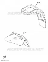 PIÈCES OPTIONNELLES   PARTIE CYCLE pour Yamaha TZR 1989