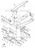 BRAS ARRIERE pour Yamaha TZR 1989