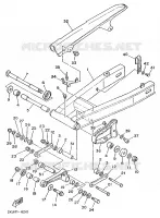 BRAS ARRIERE pour Yamaha TZR 1989