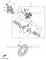 ETRIER DE FREIN ARRIERE pour Yamaha TZR 1989