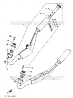 ECHAPPEMENT pour Yamaha TZR 1989