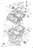 CARTER MOTEUR pour Yamaha TZR 1989