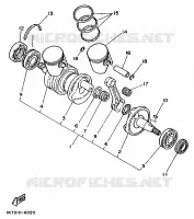 VILEBREQUIN / PISTON pour Yamaha TZR 1989