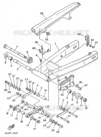 BRAS ARRIERE pour Yamaha TZR 1989