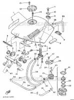 RESERVOIR A ESSENCE pour Yamaha TZR 1989