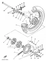 ROUE ARRIERE pour Yamaha TZR 1989