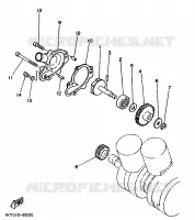 POMPE A EAU / DURITES pour Yamaha TZR 1989
