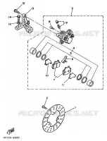 ETRIER / DISQUE DE FREIN ARRIERE pour Yamaha TZR 1989