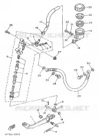 MAITRE CYLINDRE DE FREIN ARRIERE pour Yamaha TZR 1989