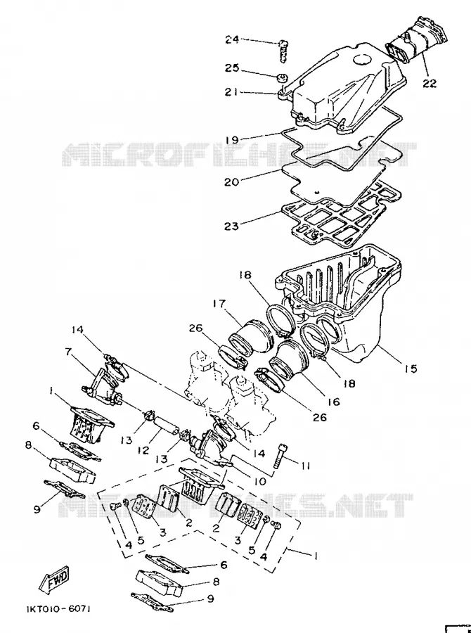 ADMISSION Yamaha MOTO 250 1989 TZR  TZR250