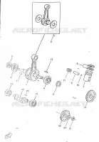 VILEBREQUIN / PISTON pour Yamaha TZR 1998