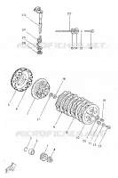 EMBRAYAGE DE DEMARREUR pour Yamaha TZR 1998