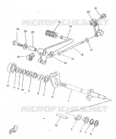AXE DE SELECTEUR / PEDALE pour Yamaha TZR 1998