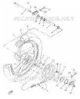 ROUE ARRIERE pour Yamaha TZR 1998