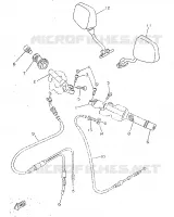 GUIDON ET CABLES pour Yamaha TZR 1998