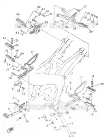 SUPPORT / REPOSE PIEDS pour Yamaha TZR 1998