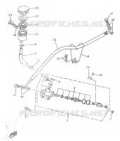 MAITRE CYLINDRE DE FREIN ARRIERE pour Yamaha TZR 1998