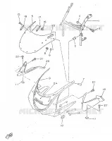 CARENAGES 1  pour Yamaha TZR 1998