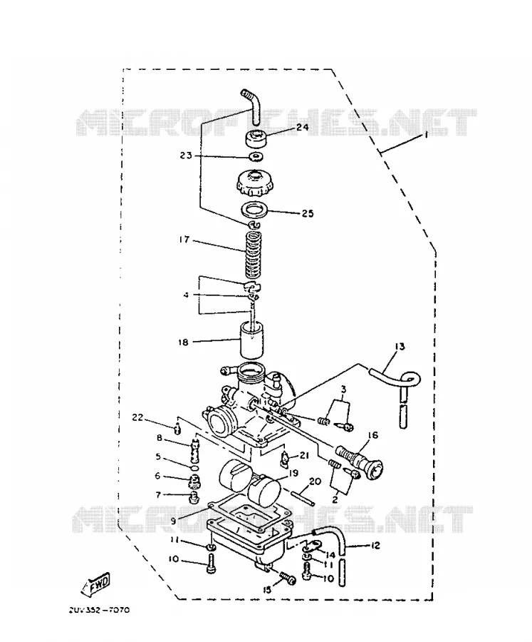 CARBURATEUR Yamaha MOTO 80 1987 TZR  TZR80