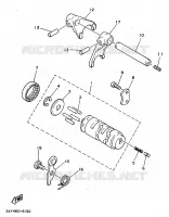 BARILLET DE SELECTION / FOURCHETTES pour Yamaha F1-ZR 1997