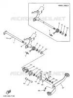 AXE DE SELECTEUR / PEDALE pour Yamaha F1-ZR 1997