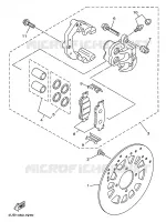 ETRIER DE FREIN AVANT pour Yamaha F1-ZR 1997