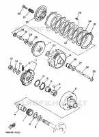 EMBRAYAGE DE DEMARREUR pour Yamaha F1-Z 1997