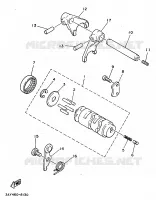 BARILLET DE SELECTION / FOURCHETTES pour Yamaha F1-Z 1997