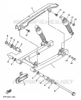 BRAS OSCILLANT / AMORTISSEUR pour Yamaha F1-Z 1997